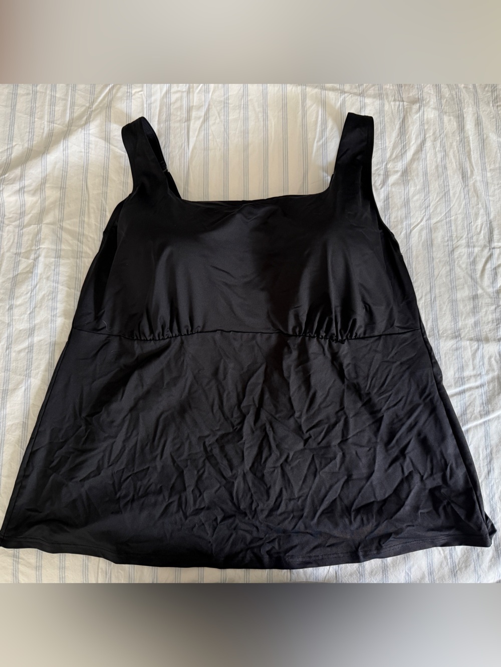 Lands' End Black Tankini Top